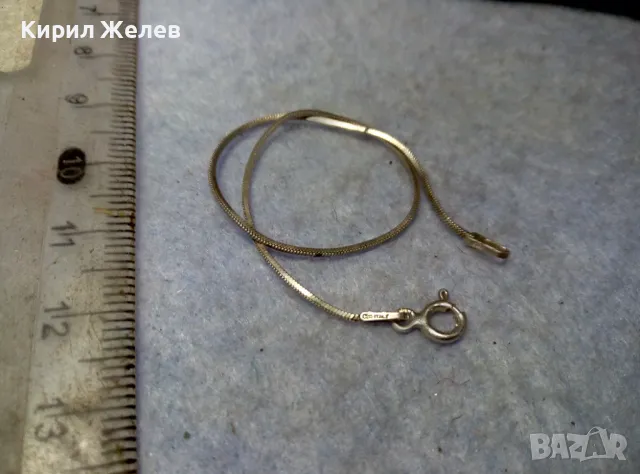 НЕЖНА МАРКОВА ИТАЛИАНСКА СРЕБЪРНА ГРИВНА СРЕБРО 925 INV ITALY 43933, снимка 5 - Гривни - 49757282