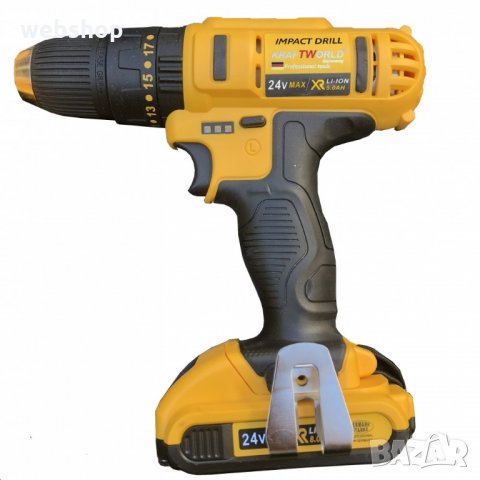 Немски акумулаторен винтоверт Vermark Strake 24V с 2 батерии