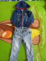 Детски дънки и якенце, снимка 1 - Бебешки дънки - 40618264