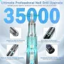 NAILGIRLS Безжична електрическа бормашина за нокти, 35000RPM преносима електрическа, снимка 4