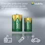 Акумулаторна батерия VARTA - Rechargе Accu Power, размер D, 2 броя. РАЗМЕР: D Без фирмена опаковка, снимка 2