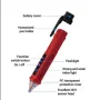 ANENG VC1010. Детектор за напрежение 12-1000V волтов ток. Безконтактен автоматичен тестер-метър 2024, снимка 2