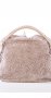 Чанта от естествена кожа с ефектен релеф в бледо розово от Lucca Baldi , снимка 1 - Чанти - 27252582
