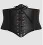 🪐BelldVino Women's black elastic corset thick belt🪐