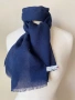 Мъжки, тъмносин шал от 100 % вълна, снимка 1
