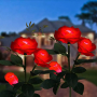Градинска соларна лампа - роза, снимка 1 - Соларни лампи - 44843203
