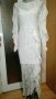 Бяла дълга рокля от дантела❤👗S,M❤арт.1115, снимка 1