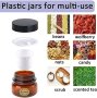 Нови 6 броя x 30 мл Пластмасови Буркани за Многократна Употреба, снимка 3