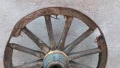 старо масивно колело от каруца, снимка 6