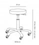 Козметичен стол - Табуретка за педикюр Leo XS - 37/44 см, снимка 2