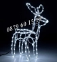 Коледен светещ елен, коледна украса, жълта, бяла или синя светлина, снимка 4