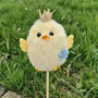 4605 Великденска украса Пиле на пръчка, 30 см, снимка 2