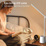 Настолна лампа LONGTOO, 9W димируема LED, 3 режима, 5 цветови температури, снимка 4