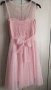 Розова рокля с тюл, снимка 2