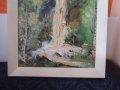 стара картина - водопад , снимка 3