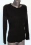 Черен памучен пуловер "Essentiel"antwerp / голям размер 