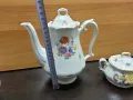 Стар порцелан Чехословакия чайник захарница , снимка 2