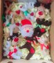 Коледна декорация / Коледни играчки за елха от филц ръчна изработка елени и дядо Коледа 