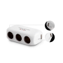 D23 Разклонител за запалка на кола 12 / 24V с 3 гнезда и 2 USB, снимка 2