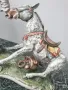 Capodimonte статуетка 40см/Каподимонте стара порцеланова фигура-композиция/мъж с магаре, снимка 4