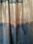 Нов кашмирен шал в бежово и синьо, снимка 1 - Шалове - 34626512