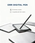 Нов Магнитен EMR стилус 4096 нива, tilt, palm rejection, 5 накрайника, снимка 5