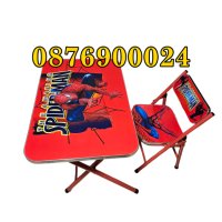 ПРОМО! Детска масичка със столче Спайдърмен Маса със стол Spiderman, снимка 1 - Мебели за детската стая - 43813862