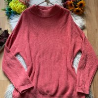 Розов пуловер, снимка 1 - Блузи с дълъг ръкав и пуловери - 38799162