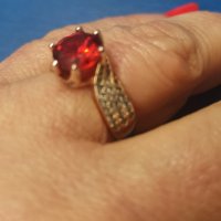 Луксозен пръстен с мойсенит, снимка 6 - Пръстени - 43710539