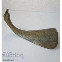 стара обувалка бронз месинг метал инструмент - антика, снимка 1 - Други ценни предмети - 28871503