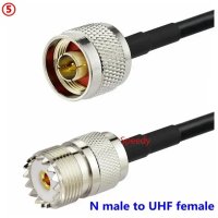 Кабел N male - UHF female / LMR240 / 50 cm, снимка 1 - Друга електроника - 43618317