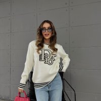 Dior дамски пуловер висок клас реплика /плетиво/, снимка 2 - Блузи с дълъг ръкав и пуловери - 43892356