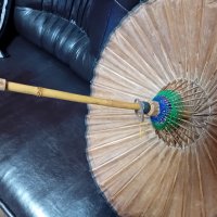 Японски автентичен чадър за гейши, снимка 4 - Колекции - 43083195