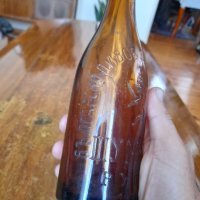 Стара бирена бутилка Пивоварно Дружество Шумен Русе 1938, снимка 2 - Други ценни предмети - 37760454