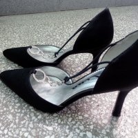 Дамски елегантни обувки Nina, черни, снимка 1 - Дамски елегантни обувки - 28239311