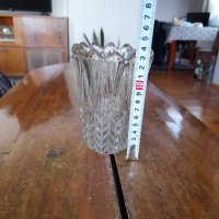 Стара стъклена ваза #11, снимка 2 - Вази - 44086672