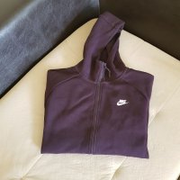 NIKE Sportswear Tech Fleece Full-Zip Hoodie Burgundy Ash/White, снимка 1 - Суичъри - 38730911