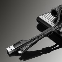 BASEUS кабел еластичен 1м - Type-C USB спирала, iPhone pins, снимка 5 - USB кабели - 28530794