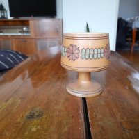 Стара дървена чаша #2, снимка 1 - Други ценни предмети - 38957466