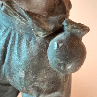 Стара авторска бронзова фигура,статуетка, снимка 11 - Колекции - 44873008