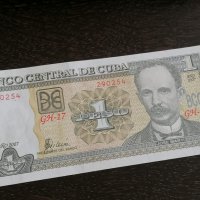 Банкнота - Куба - 1 песо UNC | 2007г., снимка 1 - Нумизматика и бонистика - 26262086
