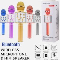 Безжичен Bluetooth караоке микрофон. Богата гама от възможности, снимка 9 - Микрофони - 43817820