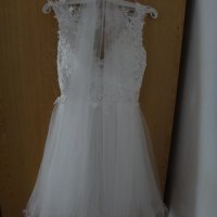 Булчинска/Сватбена рокля -  Официална/Елегантна бяла рокля, снимка 14 - Рокли - 33677693