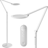 HONEYWELL Подова LED лампа с димер и дистанционно управление, бяла, снимка 1 - Лед осветление - 44864160