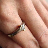 дамски златен пръстен , снимка 4 - Пръстени - 38757941