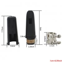 Clarinet Mouthpiece Kit - Комплект мундщук за ,,Б,, кларинет + гривна + капачка, снимка 2 - Духови инструменти - 39441508