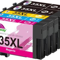 KINGWAY 35XL Мастилени касети, преработени за Epson 35 35XL, снимка 1 - Консумативи за принтери - 43507562