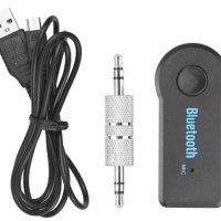 Car Kit Bluetooth Receiver (Ресивър 3.5мм/Авто Аудио Приемник/AUX) , снимка 1 - Ресийвъри, усилватели, смесителни пултове - 32857694