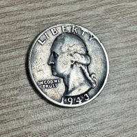 1/4 долар (Quarter Dollar) 1943 г S, САЩ - сребърна монета, снимка 2 - Нумизматика и бонистика - 44893724