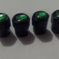 Метални черни ,сиви , червени и сини капачки за вентили винтили зелени четирилистни детелини, снимка 2 - Аксесоари и консумативи - 27685298